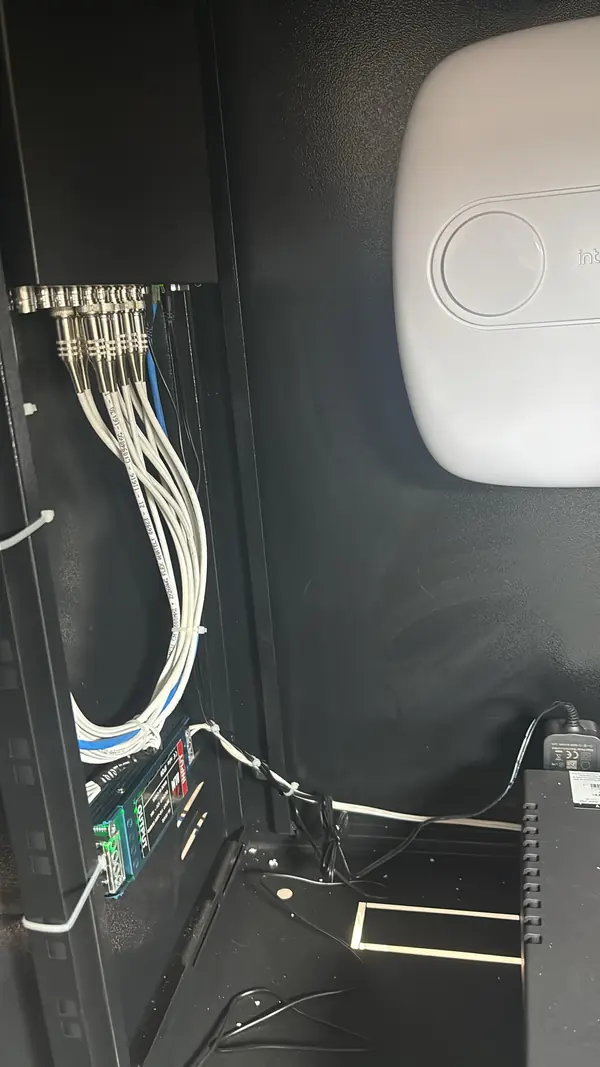 Rack de rede organizado